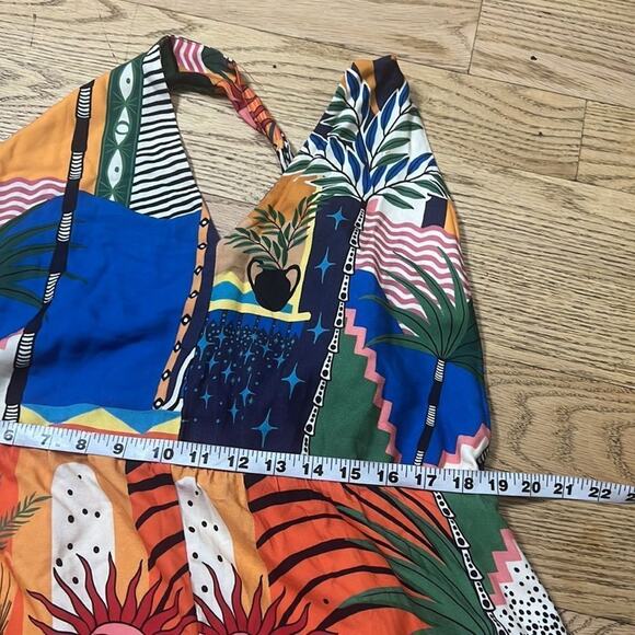 NWT FARM RIO ANTHROPOLOGIE ALTER BACK JUMPSUIT SIZE LARGE. - Picture 12 of 13
